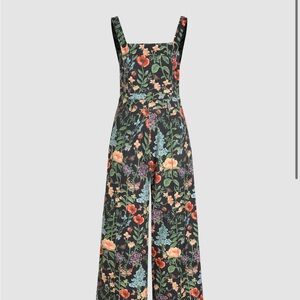 NWT Floral Wide Leg Jumpsuit Overalls